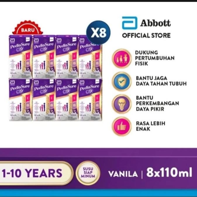 

Pediasure Go Vanilla Susu UHT 8X110 mL
