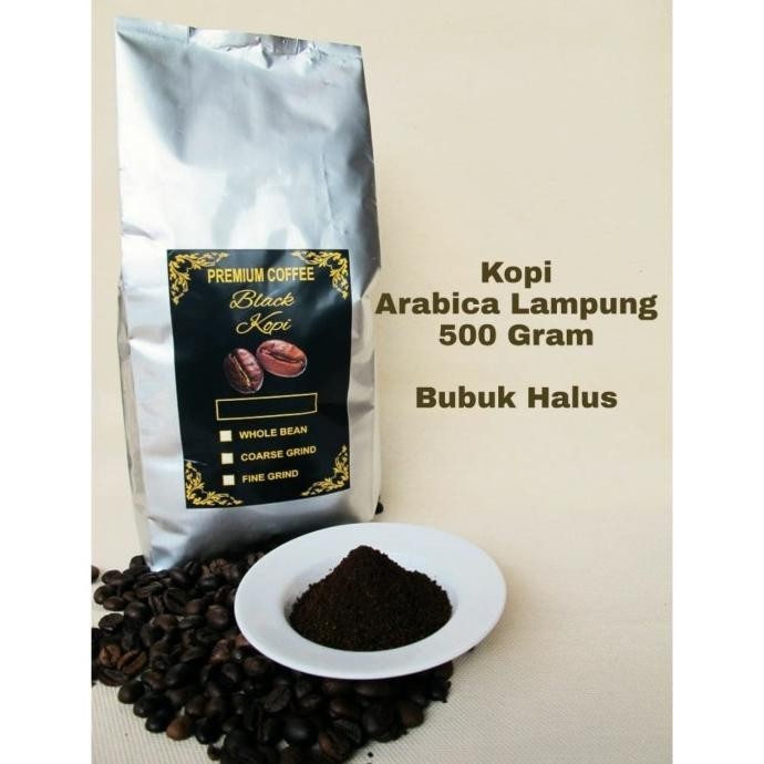 

KOPI LAMPUNG ARABIKA 500 GR - KOPI ARABICA LAMPUNG - BUBUK HALUS