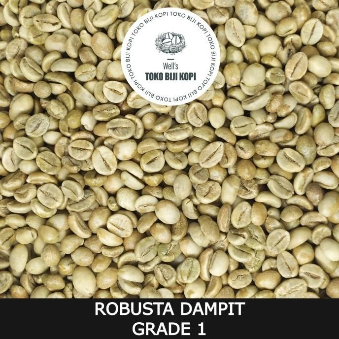 

GREEN BEAN / KOPI MENTAH ROBUSTA DAMPIT GRADE 1 - 1 KG