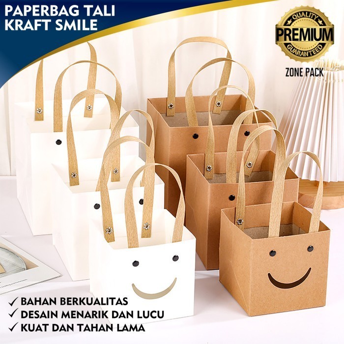 

>>>>>] Paper Bag Tali Kraft Smile Paper Bag Tali Kraft Tas Kantong Kado