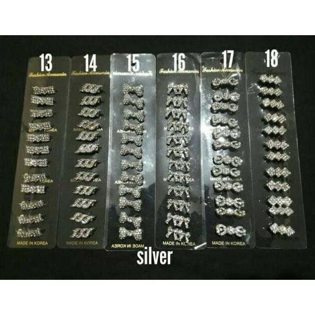 Bros Dagu 12 Pcs /Peniti Dagu Permata.