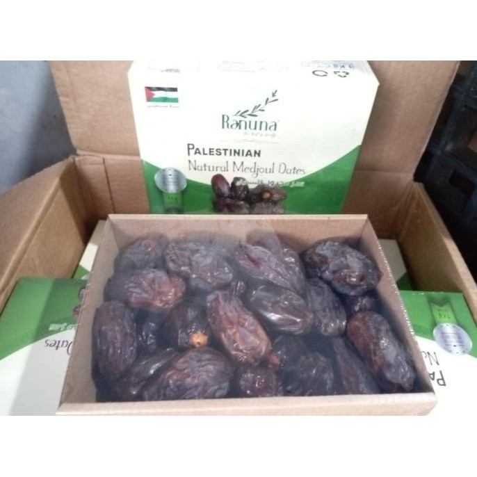 

Terlaris Kurma Medjoul Alhijaz Dates Palestin 1Kg/Medjoul Palestin 1Kg