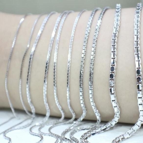 Kalung Emas Putih Italy Santa Kadar 420 | Gold New