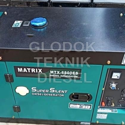 Genset Diesel Super Silent Matrix MTX 6800 ES 5000 Watt Generator Proses Cepat