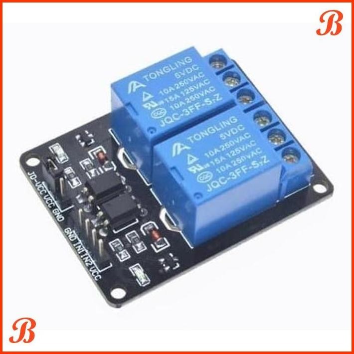 |ASB | 5V 2 CHANNEL RELAY MODULE MODUL FOR ARDUINO RASPBERRY