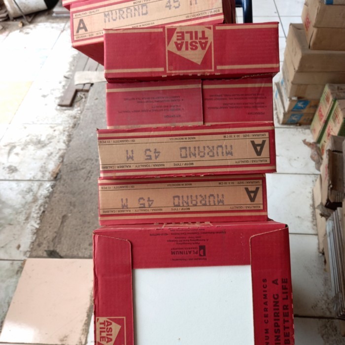 KERAMIK LANTAI 30x30 PUTIH KW 1 / ASIA TILE MURANO