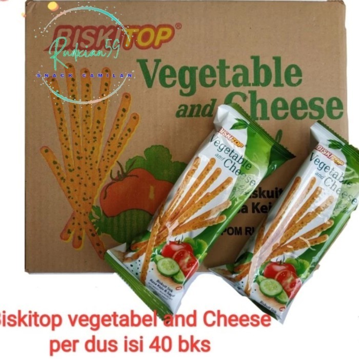 

Biskitop vegetable cheese stick dus isi 40 pcs