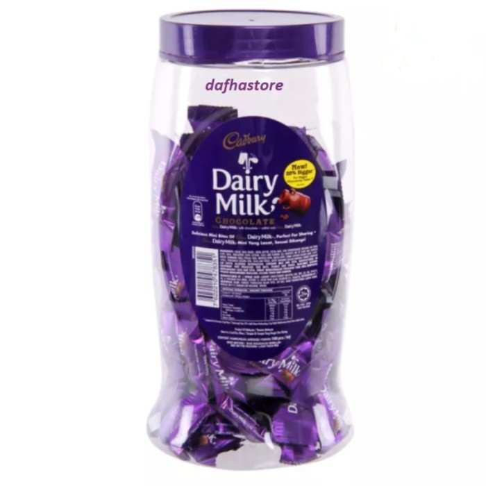 

Cokelat susu Cadbury Dairy milk toples coklat susu Chocolate Malaysia