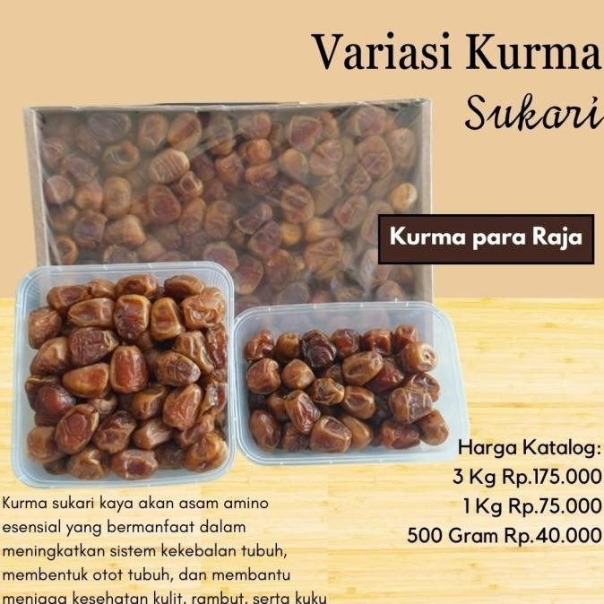 

Kurma Sukari 1 Kg Sukkary Kurma Basah Lembut Sukkari