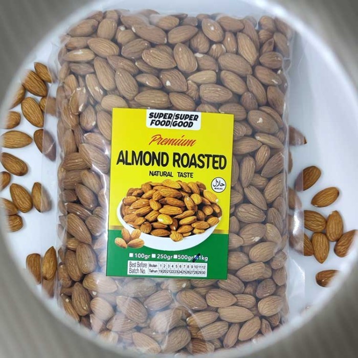 

Almond Roasted 1 Kg - Kacang Almon Panggang / Matang 1Kg Super Premium