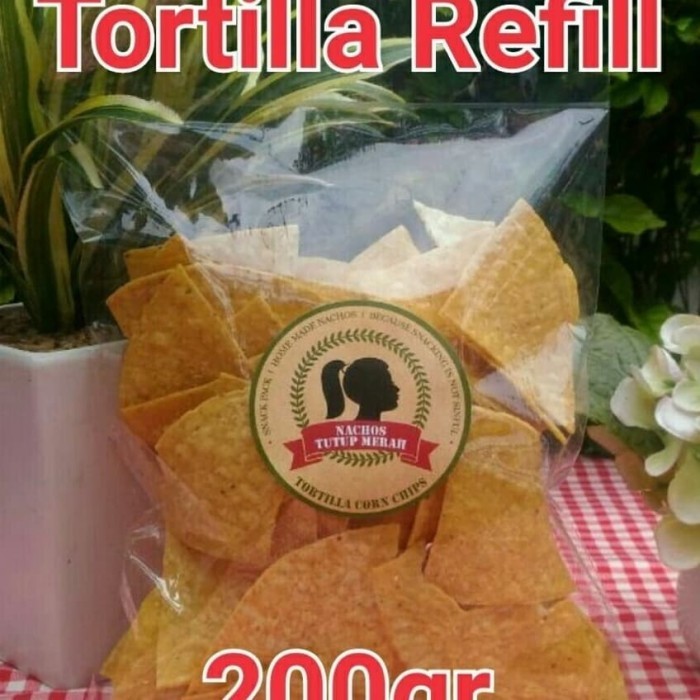 

Tortilla Chips Nachos Tutup Merah 200Gr