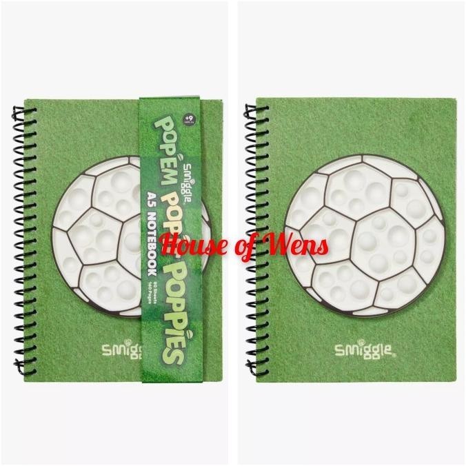 

SMIGGLE POPEM POPIT POPPIES A5 NOTEBOOK ORIGINAL - BUKU CATATAN