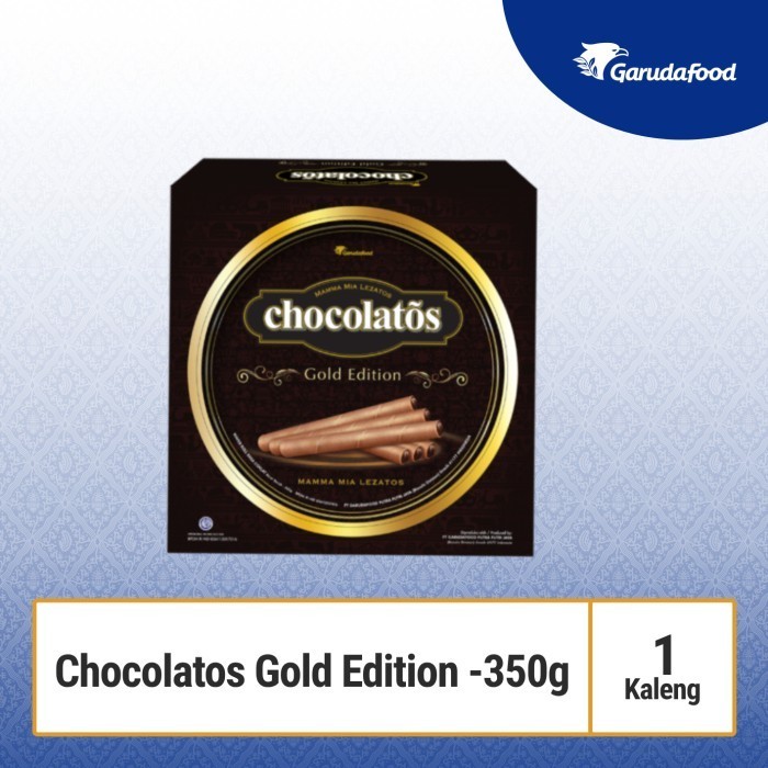 

Chocolatos Gold Edition - Wafer Roll / Biskuit Kaleng