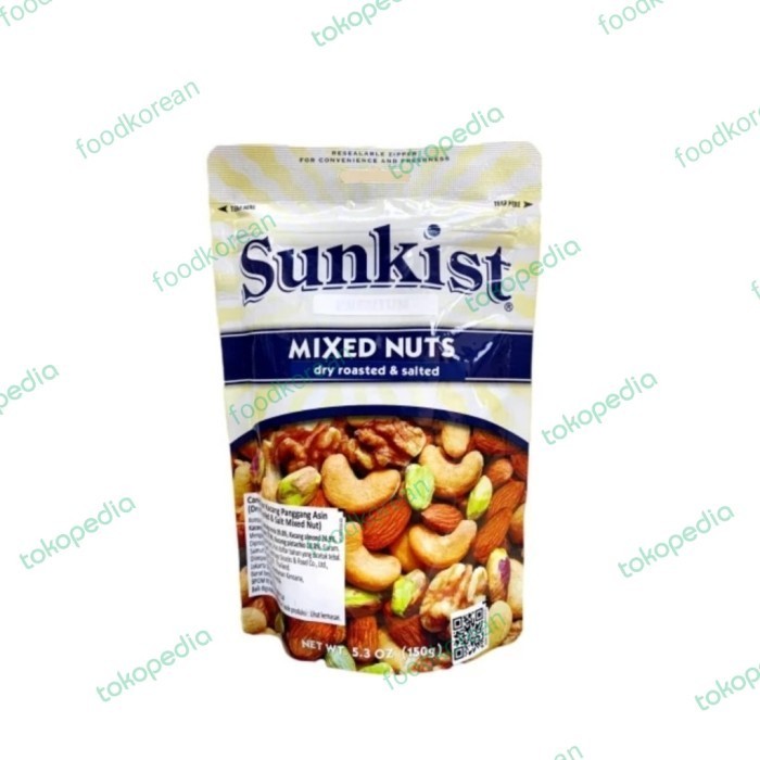 

Sunkist Kacang Panggang Dry Roasted & Light Salt Mixed Nut 150gr