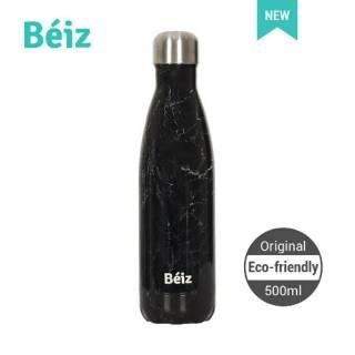(Beiz) Black Marble -Botol Air Minum Stainless Steel 500 Ml