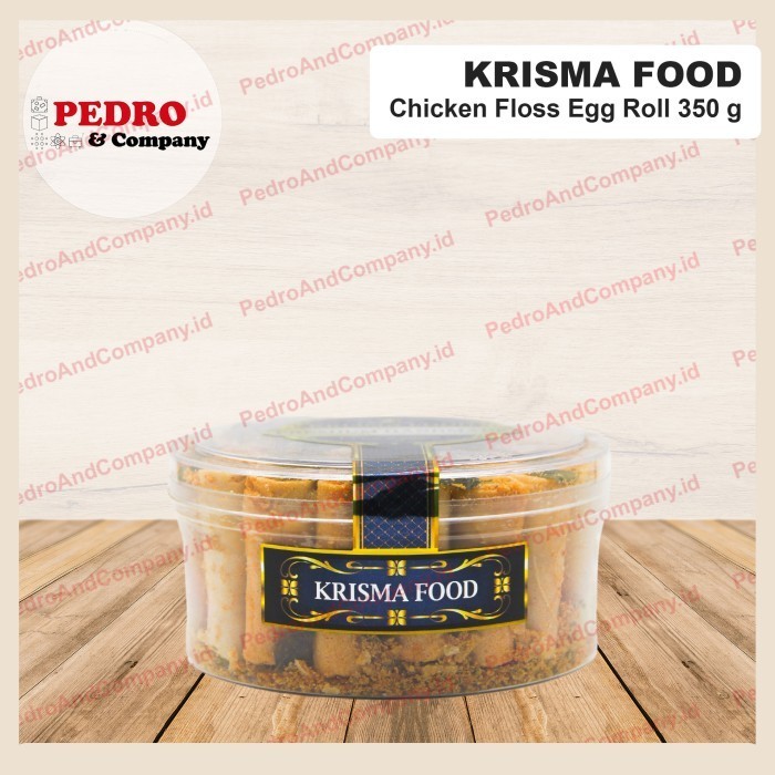 

Krisma food premium chicken floss egg roll abon 350 gram