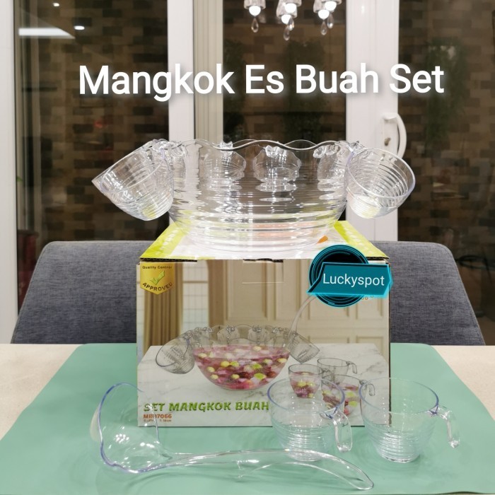 Mangkok Es Buah Set / Mangkok Cocktail Set / Tempat Es Buah Set