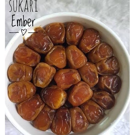 

Kurma Sukkari Ember 850Gram Sukari Kurma Raja Size Premium Asli Enak