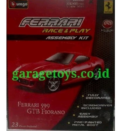 Bburago 1:43 Diecast Ferrari 599 GTB FIORANO Model Kit