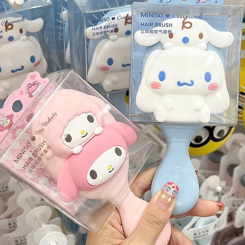 OFC Sisir Miniso Disney Princess Collection Mini Paddle Brush Sisir Disney Sisir Cinderella Sisir Ra