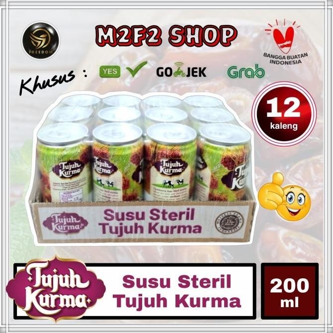 

Susu Steril Tujuh Kurma Kaleng - 200 Ml Karton (Khusus Gojek/Grab)