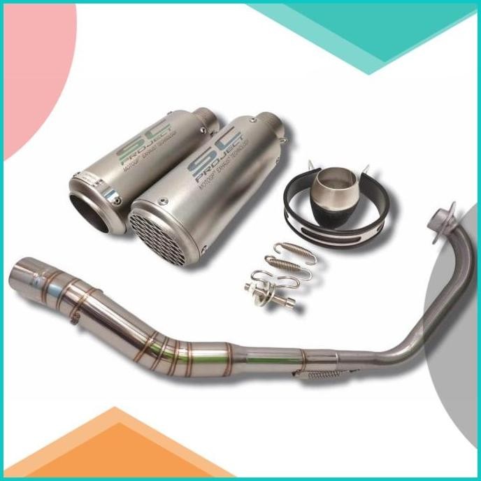 KNALPOT IMPORT TAIWAN SC PROJECT CR-T VIXION R15 CBR 150 CB 150 GSX-R