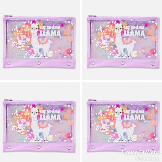 

JUSTICE NO DRAMA LIAMA SHAKY PENCIL CASE - TEMPAT PENSIL JUSTICE
