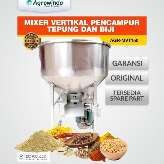 Maksindo Mesin Mixer Vertikal Pencampur Tepung Dan Biji Agr-Mvt150