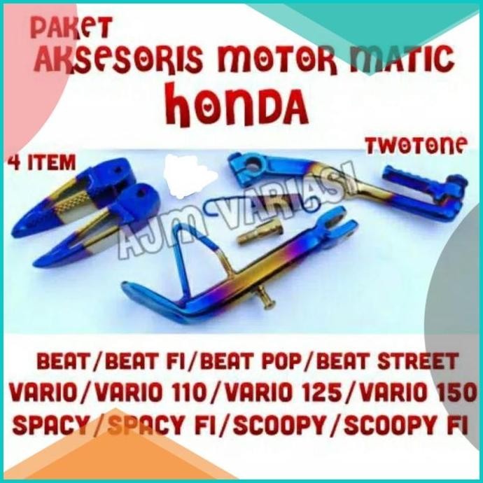 AKSESORIS MOTOR TWOTONE VARIASI MOTOR MATIC HONDA BEAT/BEAT FI/VARIO 1