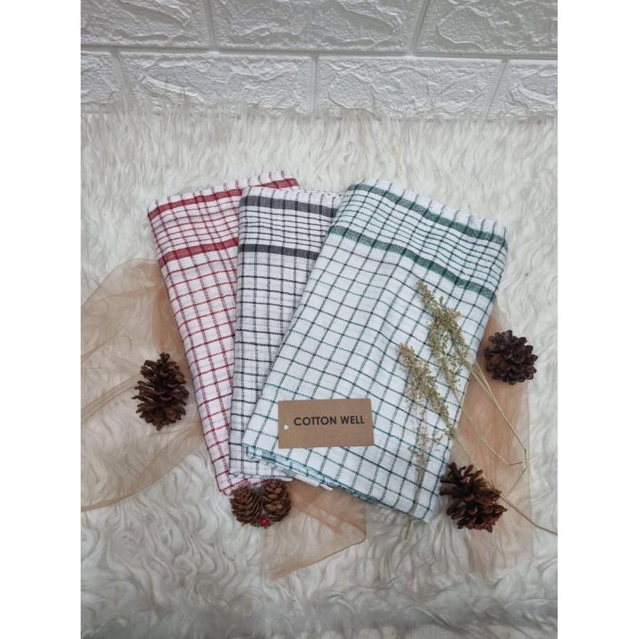 Kekinian - SERBET WARNA 1 LUSIN LAP KOTAK WARNA KAIN LAP SERBET DAPUR SERBAGUNA