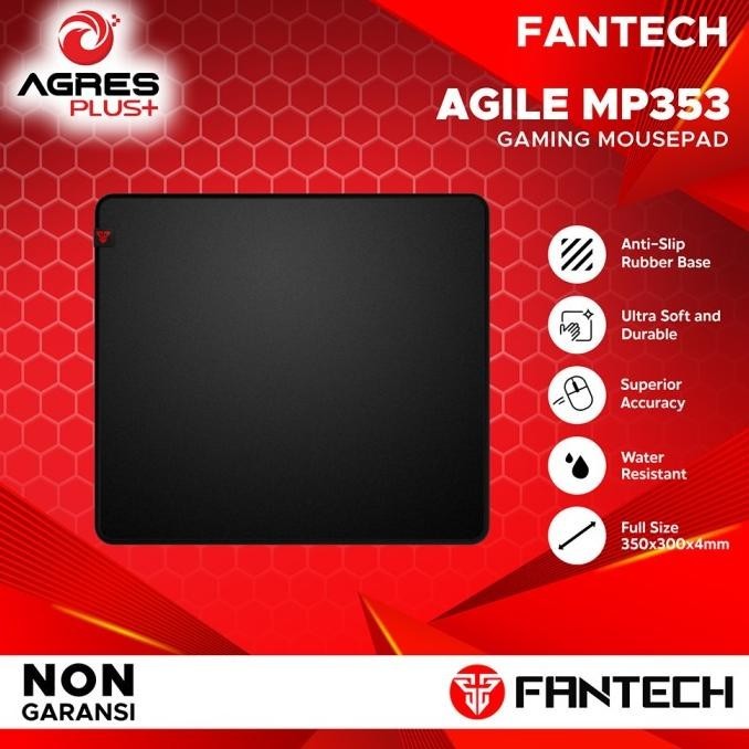 Terbaik FANTECH MousePad AGILE MP353 Anti Slip Size M - Putih