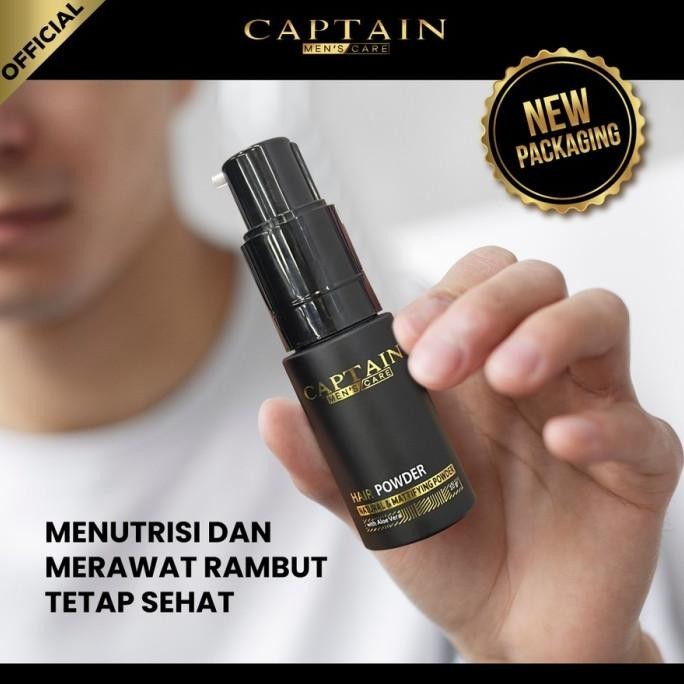 Terbaik Captain Hair Powder with Aloe Vera ~