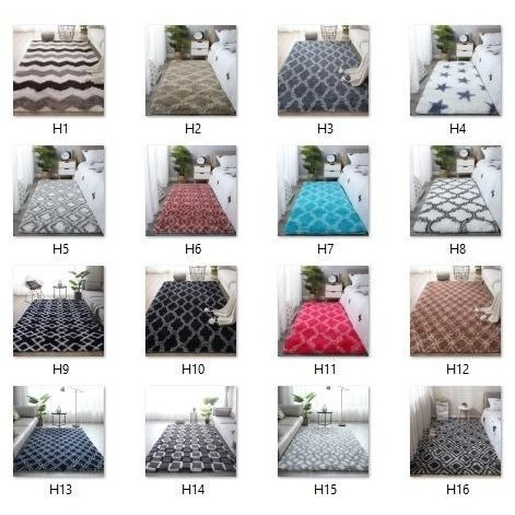 Karpet Bulu Motif Jumbo Uk 200 X 200Cm/Karpet Bulu Lantai Anti Slip