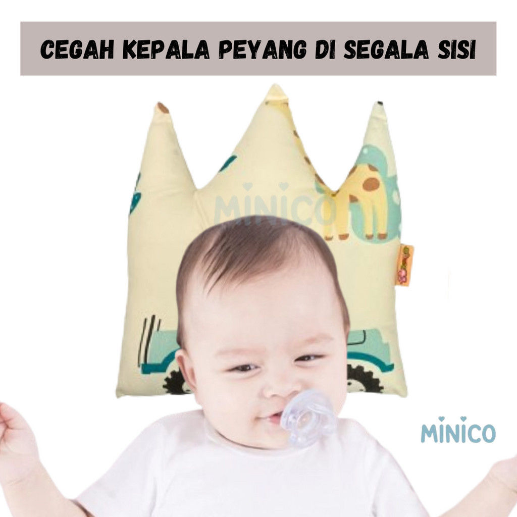 Bantal Peyang Bayi Dacron Karakter / Bantal Anti Peyang / Bantal Peyang motif Lucu