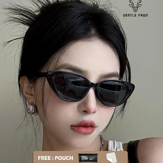 Kacamata Hitam Sunglasses Polarized Fashion Wanita  Cat Eye Tr90 839