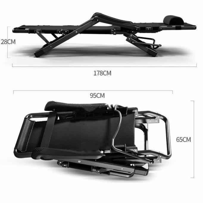 KURSI LIPAT KURSI MALAS KURSI SANTAI RANJANG LIPAT FOLDING BED