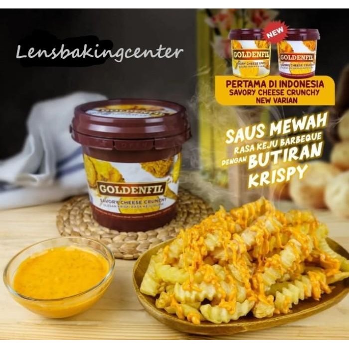 

Selai Goldenfil Savory / Savoury Cheese Crunchy 1kg / 1 kg Best Seller