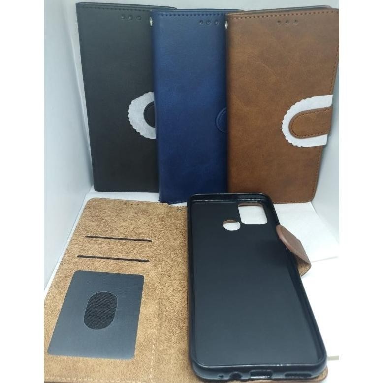Promo Hemat Mjt - Flip Wallet Kulit Edition 2 Xiaomi Redmi 8/9/9A/9C/10A/10C/11A/12C/Redmi Note 8 Pro/9/9 Pro/10 4G/12 Pro 5G/Pocophone C40/Pocophone M5S Leather Case Flip Cover Flipshell Case Hp Dompet Kulit Jaminan Original