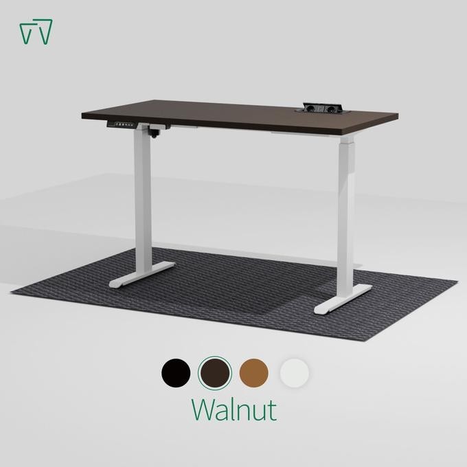 Meja Kerja Elektrik Adjustable Standing Desk KARYA WHITE KANATA+