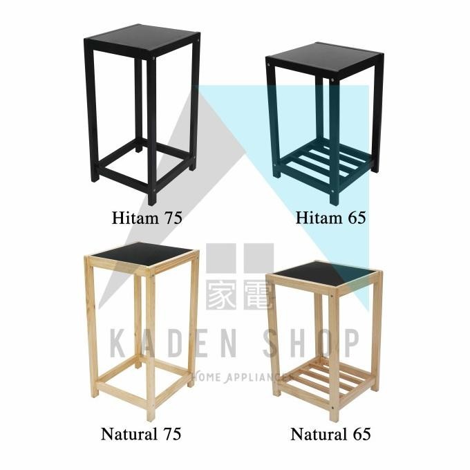 Meja kayu serbaguna / Meja dispenser / Rak dispenser / Meja sudut