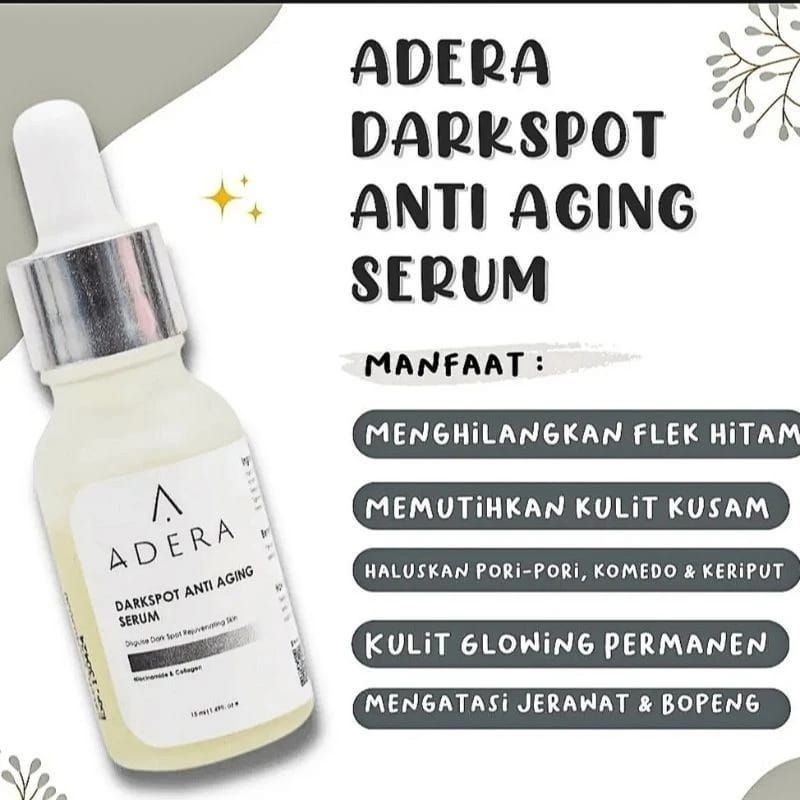 ADERA DARKPOT SERUM - serum wajah - serum wajah glowing dan putih - serum wajah glowing - serum waja