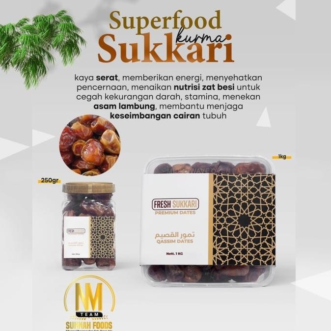 

Kurma Sukkari, Sortiran Terbaik Bergaransi 1Kg