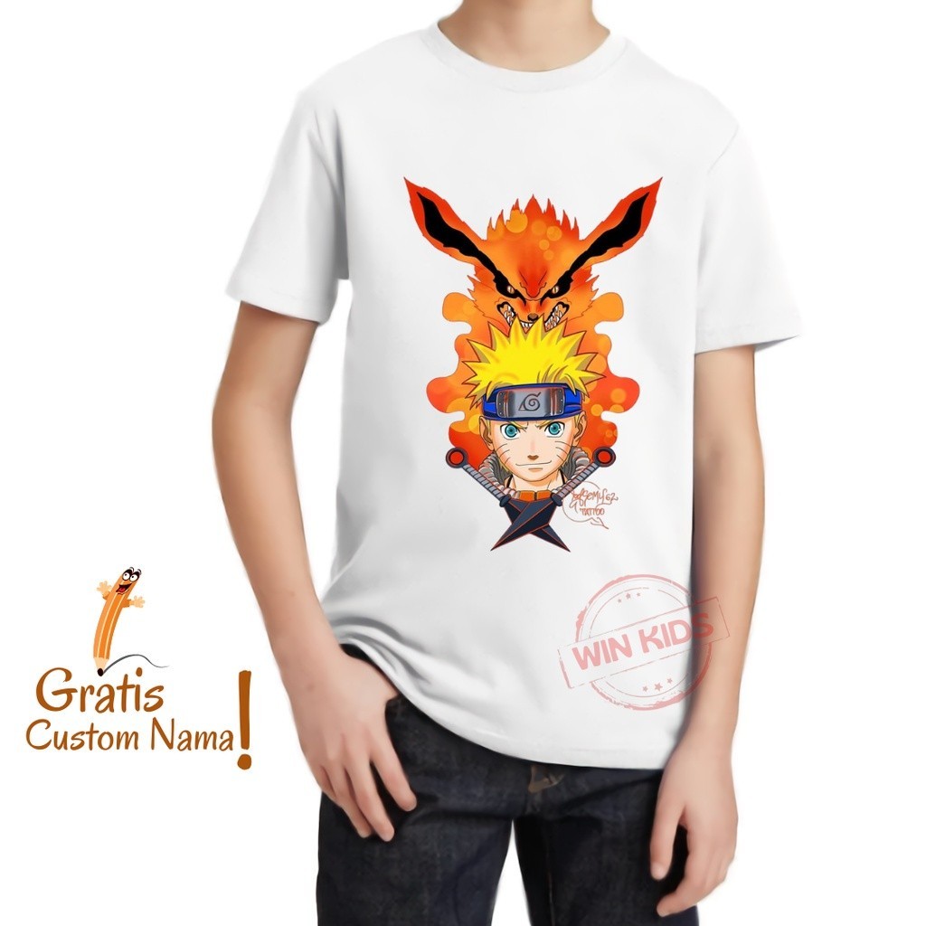 [FREE NAMA] Baju Kaos COUPLE ANAK DAN NARUTO BANYAK MOTIF / DMOOND