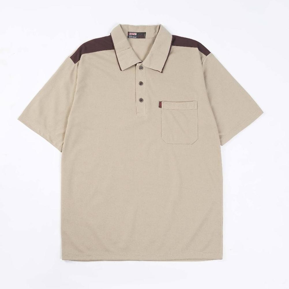 Gefo - Kaos Kerah Pria Baju Kaos Kerah Polo Shirt Kaos Pria Keren Baju Kaos Bapak Bapak Berkerah Sak