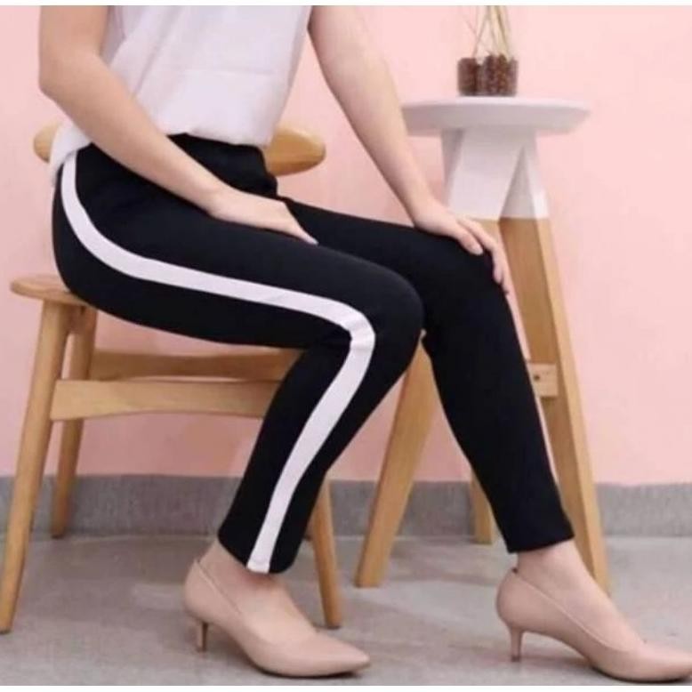 Scuba Pants List/Pants List/Celana Scuba List Putih /Hitam Cod