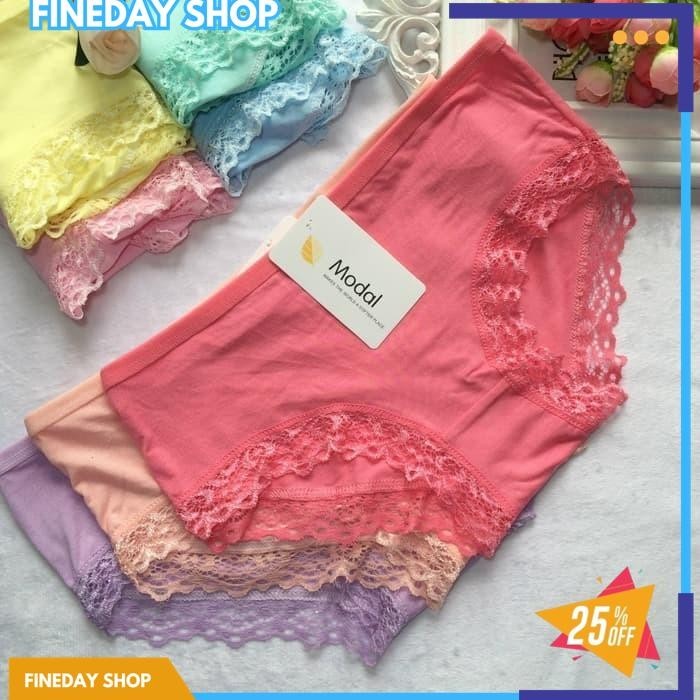 CELANA DALAM WANITA G STRING LINGERIE THONG BAHAN KATUN C099 TERBAIK