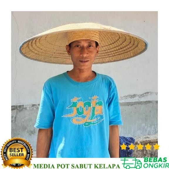 Caping Topi Vietnam Super Jumbo Ready Caping Bambu