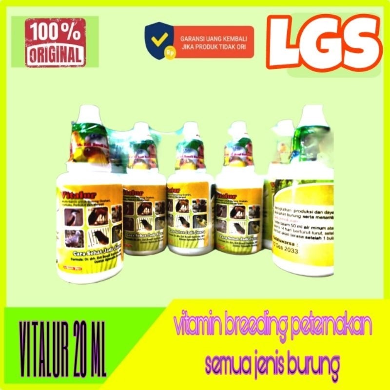 20 ml vitalur besar dr edi vitamin burung murai vitalur breeding obat ternak burung by drh edhi