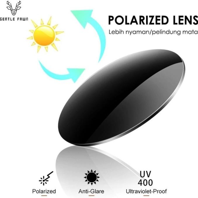 Kacamata Sunglasses Hitam Polarized Double Bridge Kotak Metal Ddd 9734