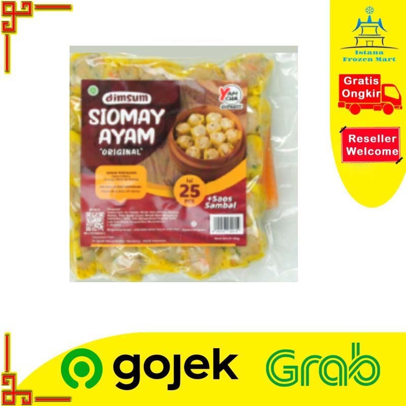 

Siomay Ayam YAM CHA Dimsum Isi 25 Pcs 520 GR